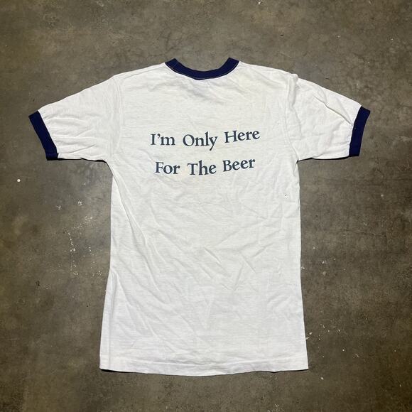 Vintage 70s Major Bullshotts Safari Club Ringer T-Shirt - Picture 4 of 5